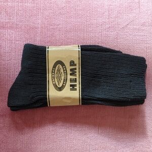 Black Hemp blend Socks
